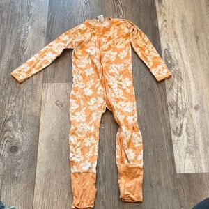 Bonds Orange Floral Kids One Piece